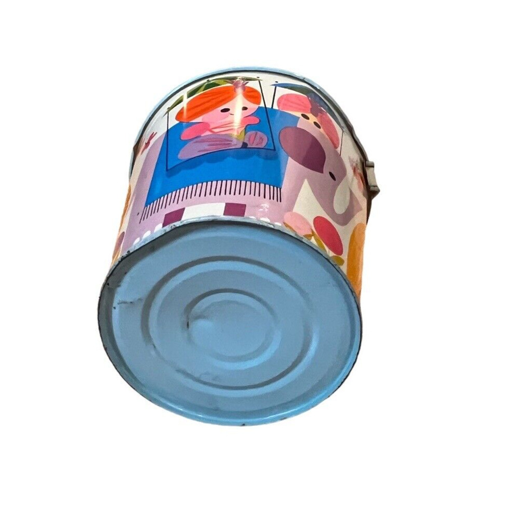 Vintage Pressed Metal Tin Litho Toy Sand Pail/Bucket Safeguard Soap Advertising - Picture 6 of 7